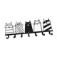 thumbnail image 5 of Metal Black Cat Key Suppilón de pared Panger de pared Decoración de arte de pared decorativo con 7 ganchos para la de jardín de la toalla de, 5 of 9