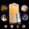 thumbnail image 3 of Velas LED, Velas Parpadeantes Sin Llama, Velas Recargables, Velas de Real con Control Remoto, 12,5 Cm, 3 of 9