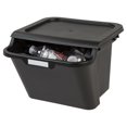 IRIS 18 qt Recycle Storage Bin, Clear