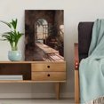 thumbnail image 5 of Desert Oasis Archway Courtyard Canvas Print Wall Art for Living Room Bedroom Office Hallway, 5 of 8