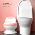 thumbnail image 4 of Silla De Inodoro Realista Para Entrenamiento De Orinal Para Bebé, Orinal De Entrenamiento Extraíble Con Cepillo De Limpieza Para Entrenamiento Independiente Para Ir Al Baño, 4 of 7