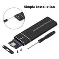 thumbnail image 3 of Caja SSD M2 NVMe 10 Gbps USB 31 Tipo C Compatible con 2 TB Protocolo UASP Aleación de Aluminio Compatible con Win 7/8/81/10 OS X para SSD, 3 of 8