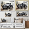thumbnail image 4 of Designart "Minimalist Beauty Grey Pickup" Transportation Floater Framed Wall Art Print, 4 of 7