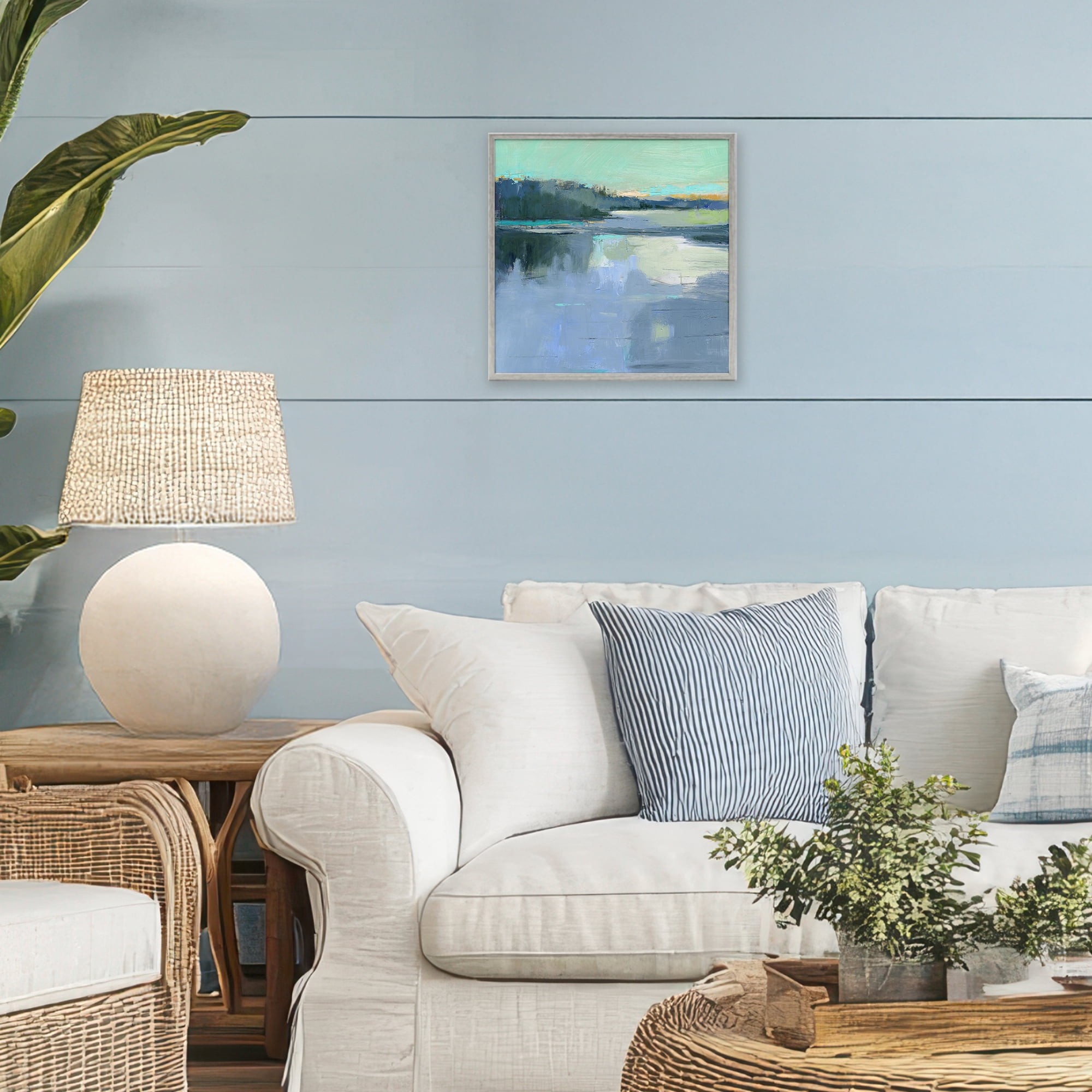 Stupell Industries Brave Boat Harbor Gray Framed Giclee Art, design by Kathleen Robbins