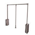 thumbnail image 6 of 35-47 inch Adjustable Closet Rod Closet Mounted Simple Pull Down Clothes Hanger, 6 of 10
