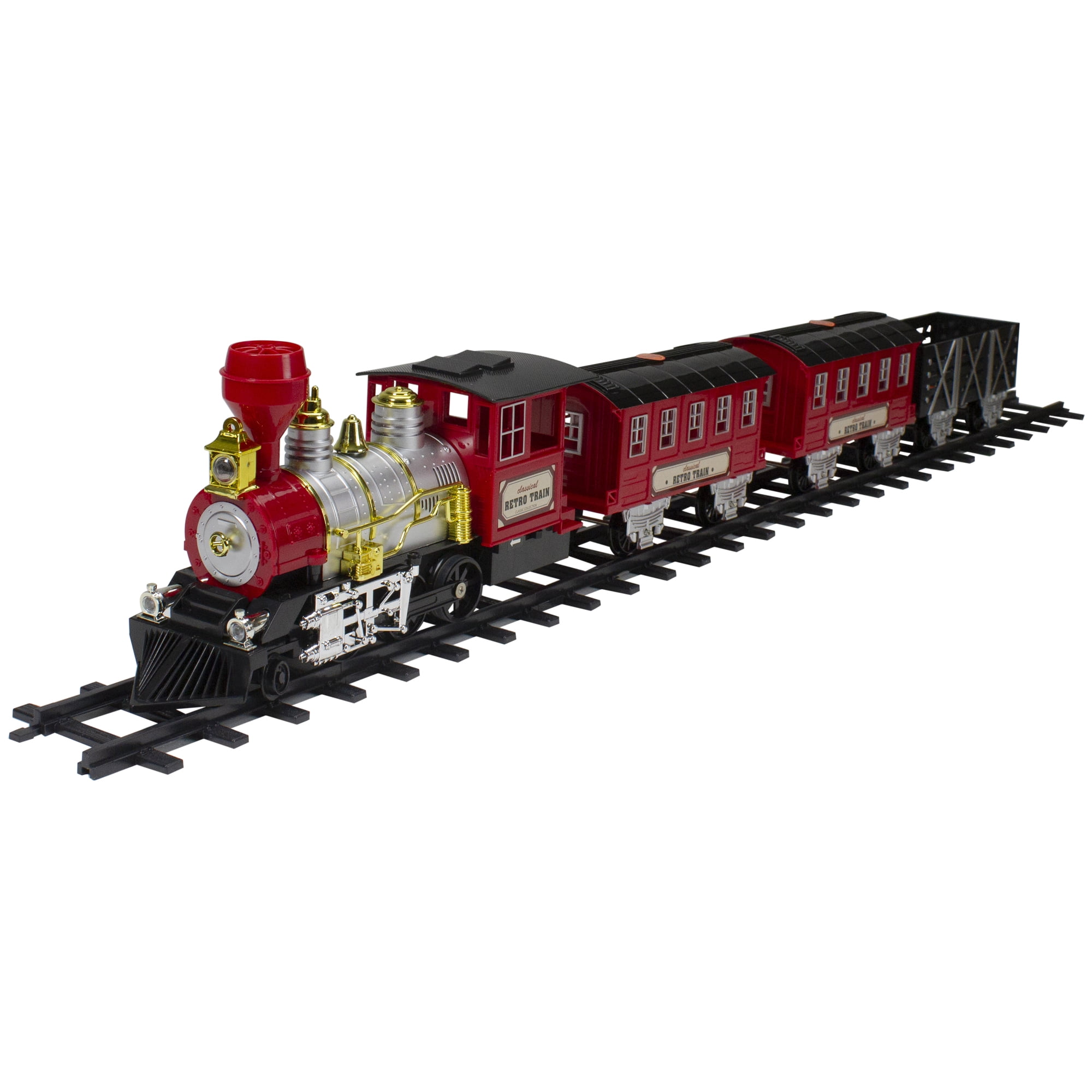 PMS Christmas Express Train Set Battery Operated with Realistic Sound & Lights,