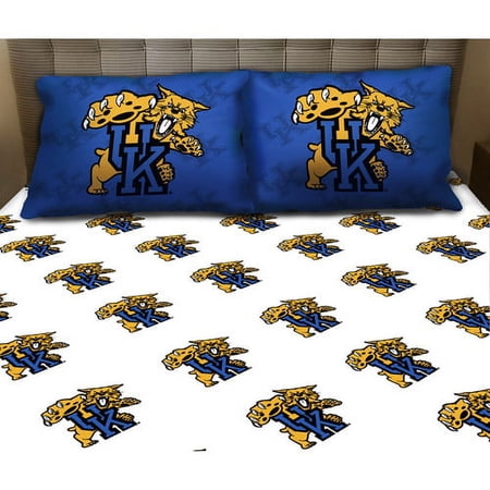 Northwest NCAA Unisex-Adult Sheet Set Kentucky Wildcats Tw" Team Colors