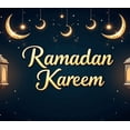 thumbnail image 5 of LUUFILx Ramadan Kareem Banner Mosque Lanterns Festive Welcome Backdrop Ramadan Mubarak Party Home Decorations Event Celebration Photography Props Background, 5 of 9