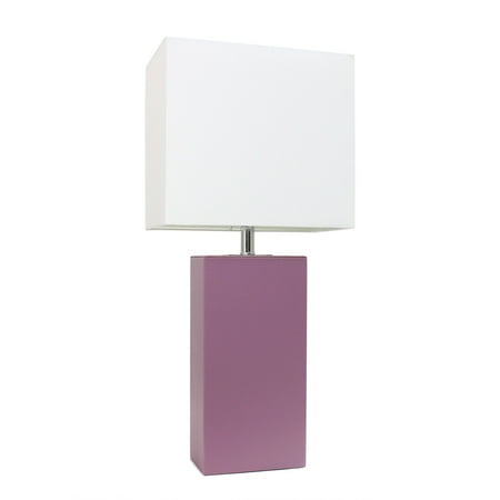 UPC 810052829692 product image for Lexington 21  Leather Base Modern Home Decor Bedside Table Lamp With White Recta | upcitemdb.com