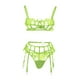 thumbnail image 2 of Gibobby Conjunto ropa interior mujer Conjuntos de Lencería Sexy para Mujer Brasier de Encaje Flores Sujetador Abierto Tanga G-String Thong Ropa Interior Pijama(A, G), 2 of 5