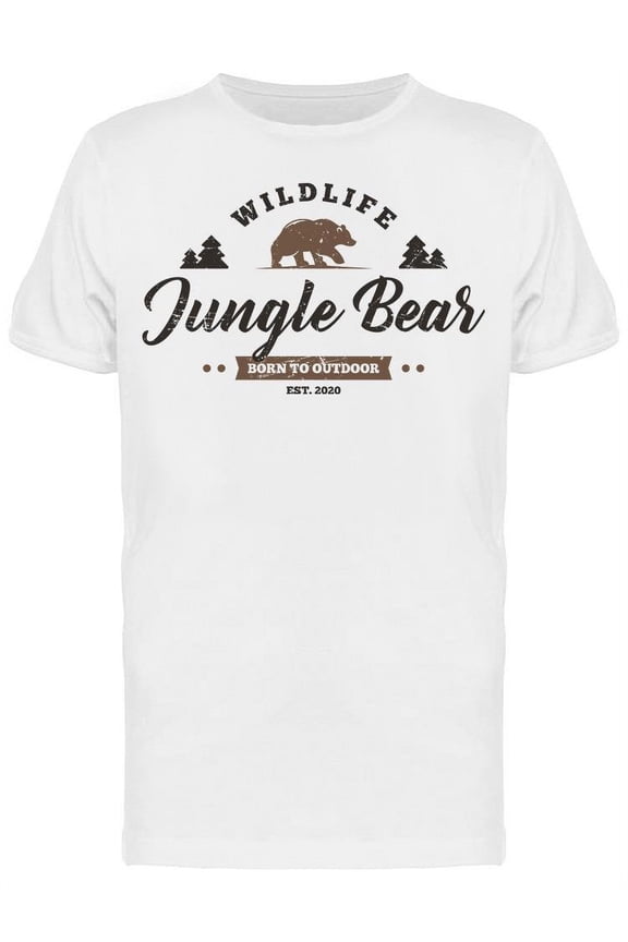 Bear  Outdoor Vintage Style T-Shirt Men -Image by Shutterstock, Male Small