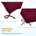 thumbnail image 6 of INTER HUT 46 x 22 in Patio High Back Cushions (Set of 2), Adirondack Rocking Chair Cushions Rocking Chair Cushion with Ties, Light Blue, 6 of 9