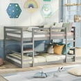 thumbnail image 7 of Full Over Full Bunk Bed with Ladder, Gray, 7 of 7