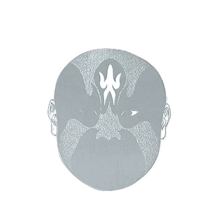 Unique Bargains Silver Tone Chinese Beijing Opera Mask Print Sticker Decor