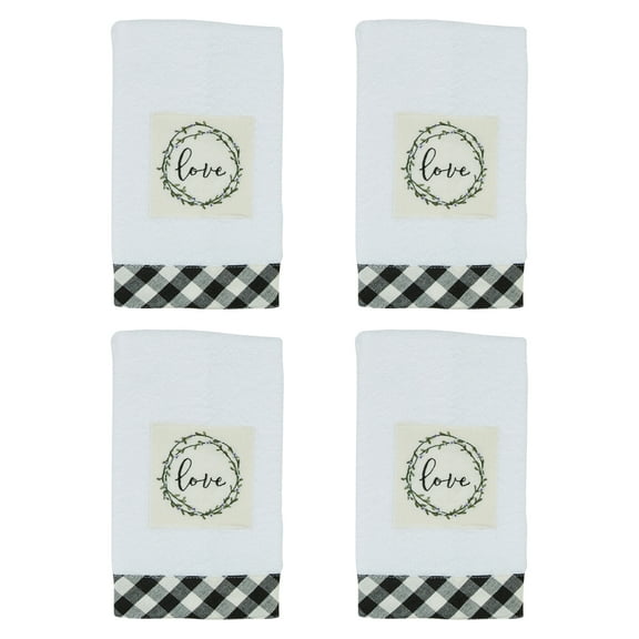 Park Designs Bouquet Of Grace Fingertip Towel Set of 4