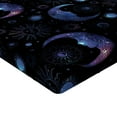 thumbnail image 4 of Ambesonne Moon Fitted Sheet, Galaxy Sun and Crescent Motif, Twin Size, Quartz Charcoal Grey and Pink, 4 of 5