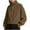 Brown, variant on Brondbend Womens Half Zip Pullover Sweatshirt for Women Turtleneck Long Sleeve Solid Color Workout Top Loose Fit Fall Winter Outooor Athletic Comfortable ,Beige