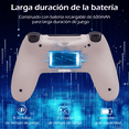thumbnail image 2 of Controlador inalámbrico para P4, joystick de juego remoto compatible con P-4/P-4 Slim/P-4 Pro/PC, rosa dorado, 2 of 8