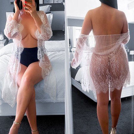 

UDAXB Lingerie Women s Sexy Lingerie Lace Sleepwear Wrap Perspective Underwear Nightwear