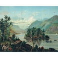 thumbnail image 2 of Anonymous 24x20 Black Ornate Framed Double Matted Museum Art Print Titled: Picnic at Lake George (1882), 2 of 5