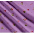 thumbnail image 3 of Soimoi Cotton Poplin Fabric Leaves & Carnation Floral Print Fabric by The Yard 42 Inch Wide, 3 of 7