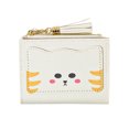 thumbnail image 1 of Cartera para niñas Tarjetero pequeño Monedero para mujer Monedero con cremallera de cuero vegano, 1 of 5