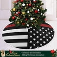 thumbnail image 6 of FMSHPON American Flag Tree Skirt Independence Day Xmas Christmas Tree Skirt Stand Mat for Holiday Party Decoration Indoor Outdoor 36 inches, 6 of 6