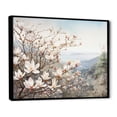 thumbnail image 2 of Designart "Pink Magnolias In Full Bloom III" Flowers Floater Framed Wall Art Prints, 2 of 5