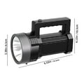 thumbnail image 3 of Rechargeable LED Torch, High Lumens Emergency Light with Three Modes, Water Resistant, Portable Lamp, Outdoor Lighting with Lanyard, Hiking, Camping Flashlight featuring 2400 mAh Battery, 17.8 cm x, 3 of 9