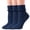 Navy, variant on TZYDMN Womens Ruffle Ankle Socks Fashion Breathable Solid Color Turn-Cuff Cute Girls Socks 3 Pairs