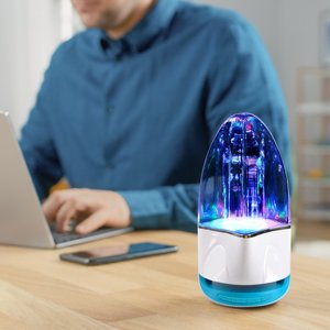 Kctiaxy Decorative Lights Room Speakers, Bluetooth Wireless Speakers, Bluetooth Speakers Portable Wireless, Decorative Lights Indoor Outdoor Speakers Gifts(5ml) Kitchen Appliances
