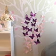 thumbnail image 3 of 48 piezas DIY Espejo Mariposa combinación 3D Mariposa Pared Calcomanía Arte Decoración de Pared, 3 of 5