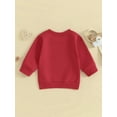 thumbnail image 4 of BABAMOON Infant Toddler Baby Boy Girl Valentine's Day Sweatshirt Letter Print Long Sleeve Pullover Tops Clothes, 4 of 9