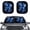 Blue Butterfly Print, variant on Pzuqiu 2 Pack Camo American Flag Auto Front Windshield Sun Shade Blocks UV Rays Keeps Vehicle Interior Cool Foldable Easy to Install Universal Fit for Most Sedans SUV Truck