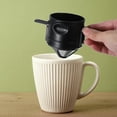 thumbnail image 1 of Raindrops Reusable Stainless Steel Coffee Drip Funnel with Hanging Ear Design for Portable Brewing, 1 of 7