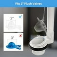 thumbnail image 5 of Tian Qi Toilet Flapper Replacement Compatible with Gerber 99-647 2 Pack, 2 Inch Toilet Flapper with Stainless Chain and Hook, Easy to Install, 5 of 5