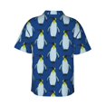 thumbnail image 3 of Bixox Men's Hawaiian Shirts Men's Beautiful King Penguin Pattern Print Short-Sleeve Shirt-X-Large, 3 of 8