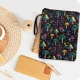 thumbnail image 4 of HELLHERO Colorful Mushroom Pattern Design Book Sleeve Book Cover Sleeve for Decorative Design Book Storage Bag Polyester with Handle and Washable, 4 of 8