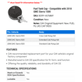 thumbnail image 2 of Fuel Tank Cap - Compatible with 2018 GMC Sierra 1500, 2 of 2
