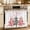 Light Pink White, variant on Christmas Tree Oven Skirt Curtain 32"Wx24"L,Waterproof Ruffled Stove Cover Skirt with 8 Ribbon Ties,Winter Xmas Yellow Pink Snowflake Decorative Oven Door Curtains Drapes for Kitchen Cabinet Storage