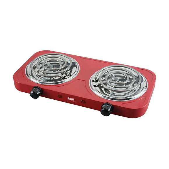 Parrilla Eléctrica Disa Home 2 Quemadores Rojo Parrel-2TB