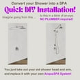 thumbnail image 5 of FORNO ACQUA Shower System 6-Mode Shower Head, 5-Mode Handheld & 3 Adjustable Body Jets. Brushed Nickel 2.5 GPM, 5 of 15