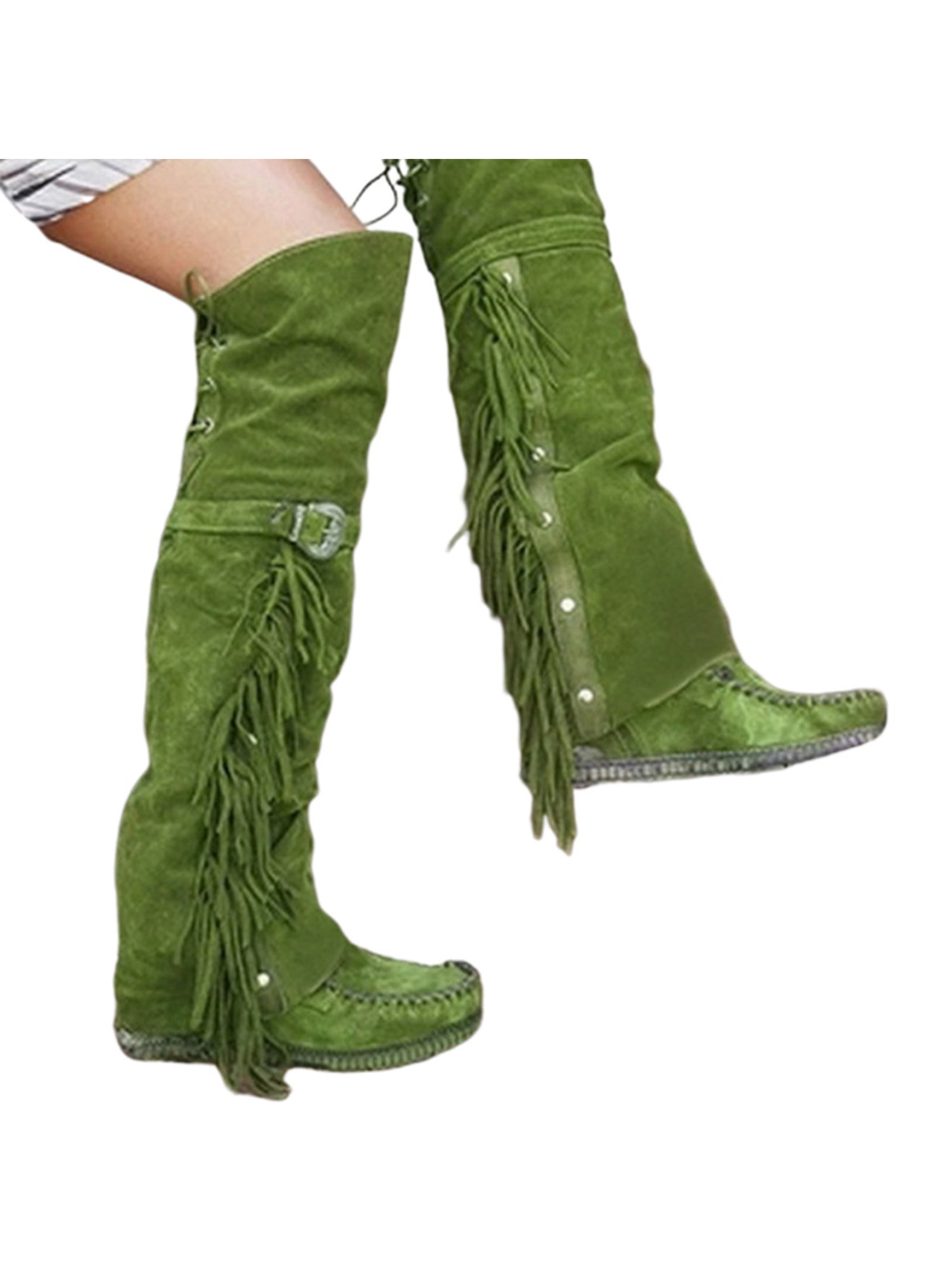 western tassel boots