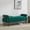 Green, variant on BRILHAMEZ 61" Long Upholstered Shoe Bench, Modern Chenille Entryway Seat with Black Metal Legs for Bedroom, Beige