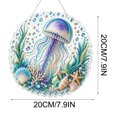 thumbnail image 6 of Ocean Pearl Art DIY Hanging Ornament, 7.9 Inch Ocean Diamond Art Suncatchers for Adults, Ocean Diamond Art Hanging Ornament, Coastal Window Hanging Decor Gift for Craft Lovers, 6 of 6
