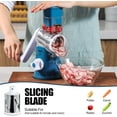 thumbnail image 3 of Geedel Kitchen Cheese Grater, Rotary Mandoline Vegetable Slicer with Interchangeable Blades, Easy to Use Rotary Grater Slicer for Fruit, Vegetables, Nuts, 3 of 8