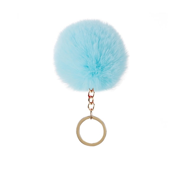 Billuyoard Fuzzy Ball Llavero Encantadores Llaveros Multifuncional Conveniente Adorable Multi-colores Llaveros Mujeres Negro 4cm Artesanía Verde claro 6cm Billuyoard HA059936-31