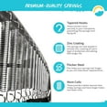thumbnail image 5 of SkyBound Universal Replacement Trampoline Springs with Spring Tool Heavy-Duty Galvanized Steel Set of 12-48 Sizes 3.5" to 8.5" for Skywalker, JumpKing, UpperBounce, SportsPower and Others 3.5 Inch 36 Pack, 5 of 8