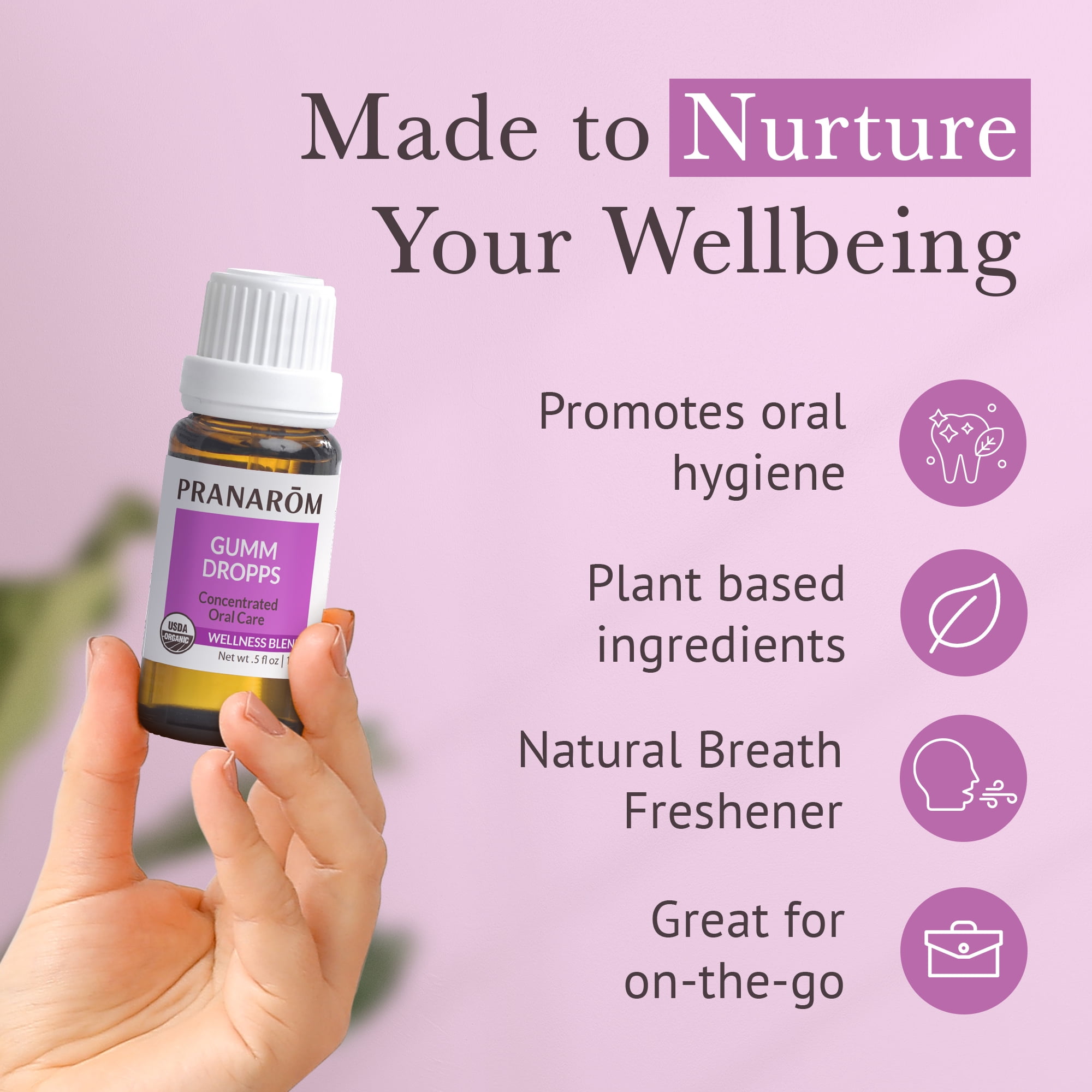 Pranarom Gumm Dropps Lavender Essential Oil for Teeth & Gum Health 15ml