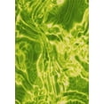 thumbnail image 1 of Ahgly Company Machine Washable Indoor Rectangle Transitional Dark Lime Green Area Rugs, 2' x 4', 1 of 7